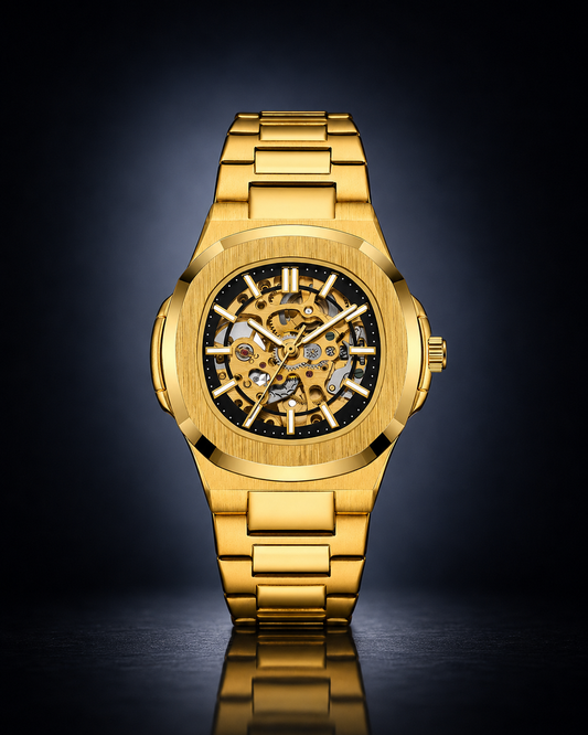 Maison Marjo Straton Gold Skeleton Black