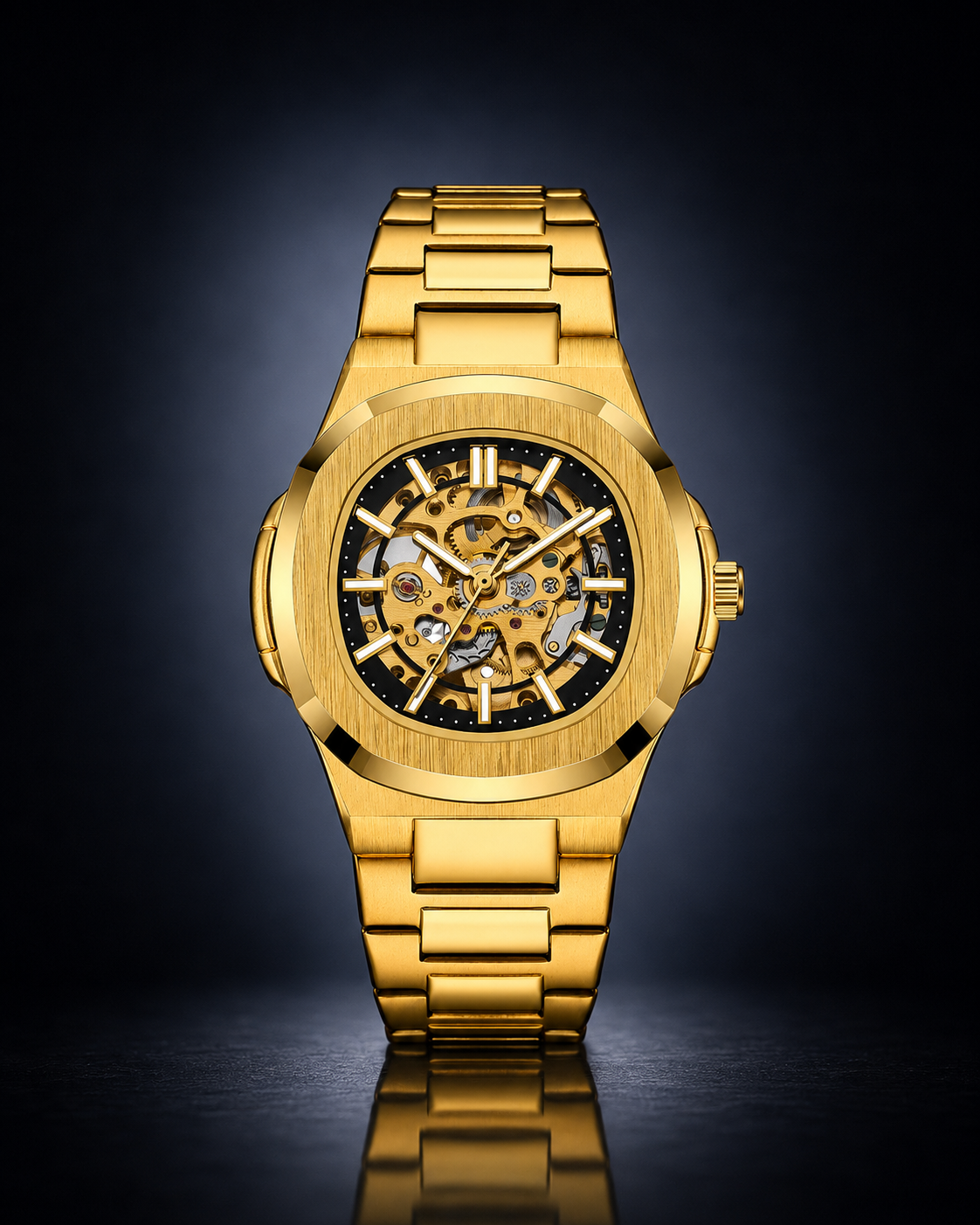 Maison Marjo Straton Gold Skeleton Black